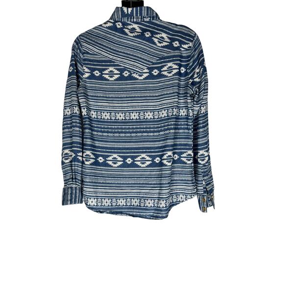 wrangler aztec print button down shirt S - Picture 6 of 6